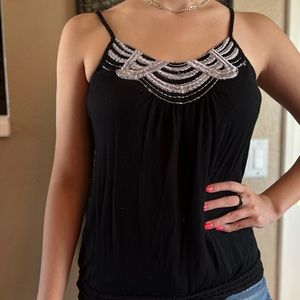 Black tank top